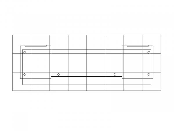 RE-1587 Sustainable Backlit Counter -- Plan View